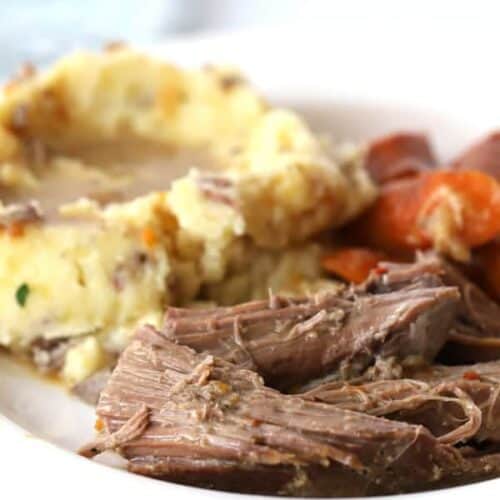 The Best Rump Roast In The Crock Pot Homemade Gravy Recipe Video The Carefree Kitchen