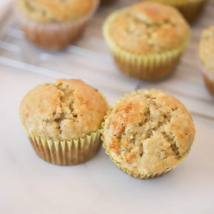 Greek Yogurt Banana Muffins - The Carefree Kitchen