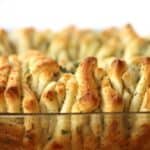 Garlic Pull Apart Bread- big chunks of flakey, buttery garlic bread | thecarefreekitchen.com