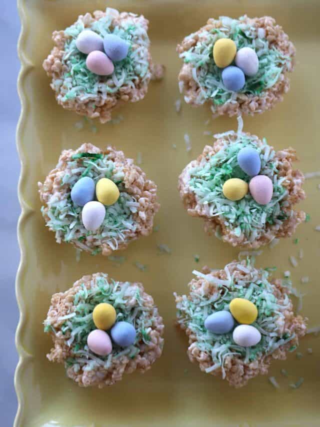 Rice Krispie Bird Nests Story The Carefree Kitchen