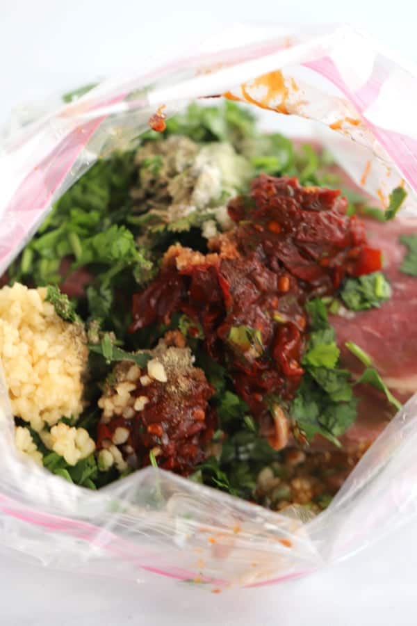 how to make Carne Asada Marinade in a ziplock bag, carne asada chipotle, carne asada recipe, chipotle meats, chipotle steak recipe. chipotle meat options. 