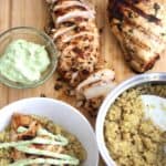 An incredibly juicy and falvorful Cilantro Lime Chicken on a bed of the most delicious Quinoa!