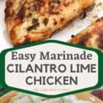 grilled chicken with cilantro-crema, grilled lime chicken