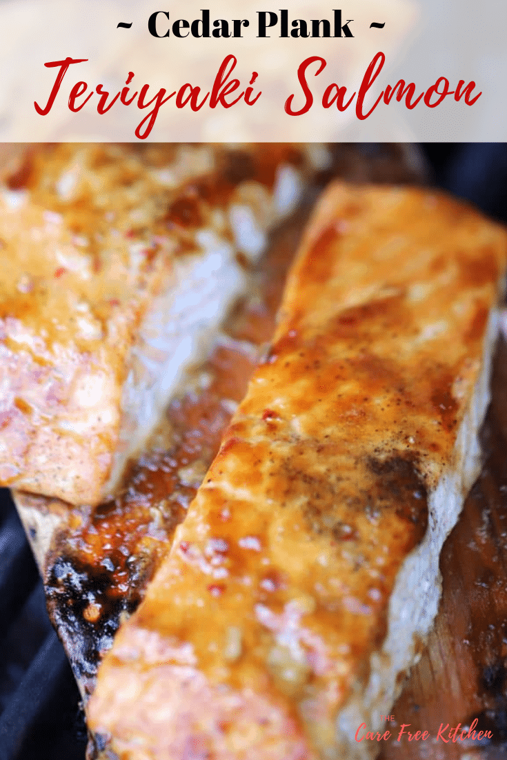 Pinterest pin for Grilled Teriyaki Salmon.