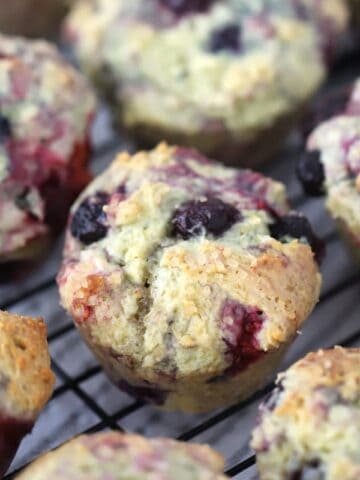 Best triple berry or Blueberry muffin recipe from scratch