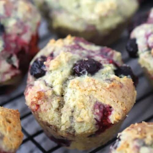 Best triple berry or Blueberry muffin recipe from scratch