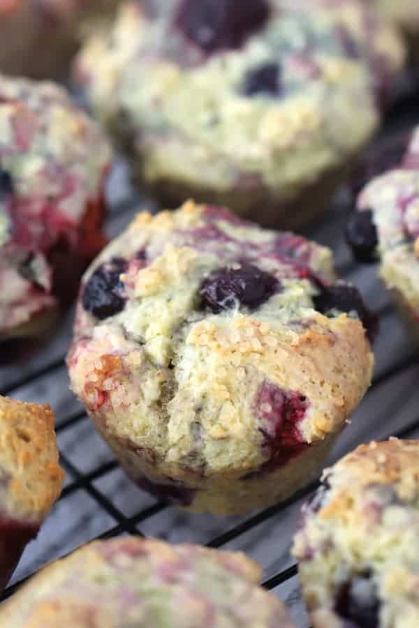 Best triple berry recipe from scratch, mixed berries muffin recipe, mixed berry muffin. homemade muffins.