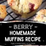 triple berry muffins