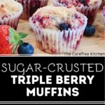frozen berry muffins