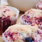 mixed berries muffin recipe, homemade berry muffins recipe