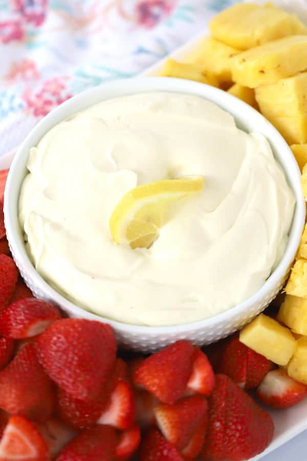 lemon fruit dip, easy lemon cheesecake dip recipe. 