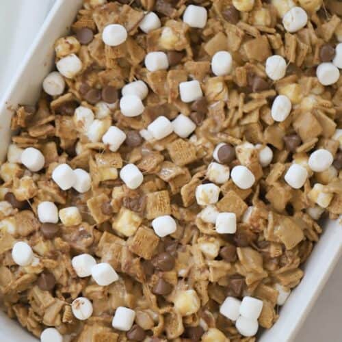 These peanut butter no bake smore bites are easy and delicious.