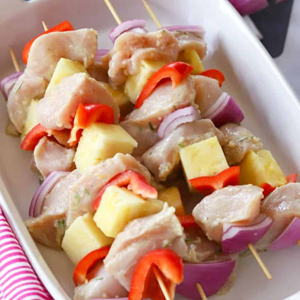 Lemon Rosemary Chicken Kabobs The Carefree Kitchen