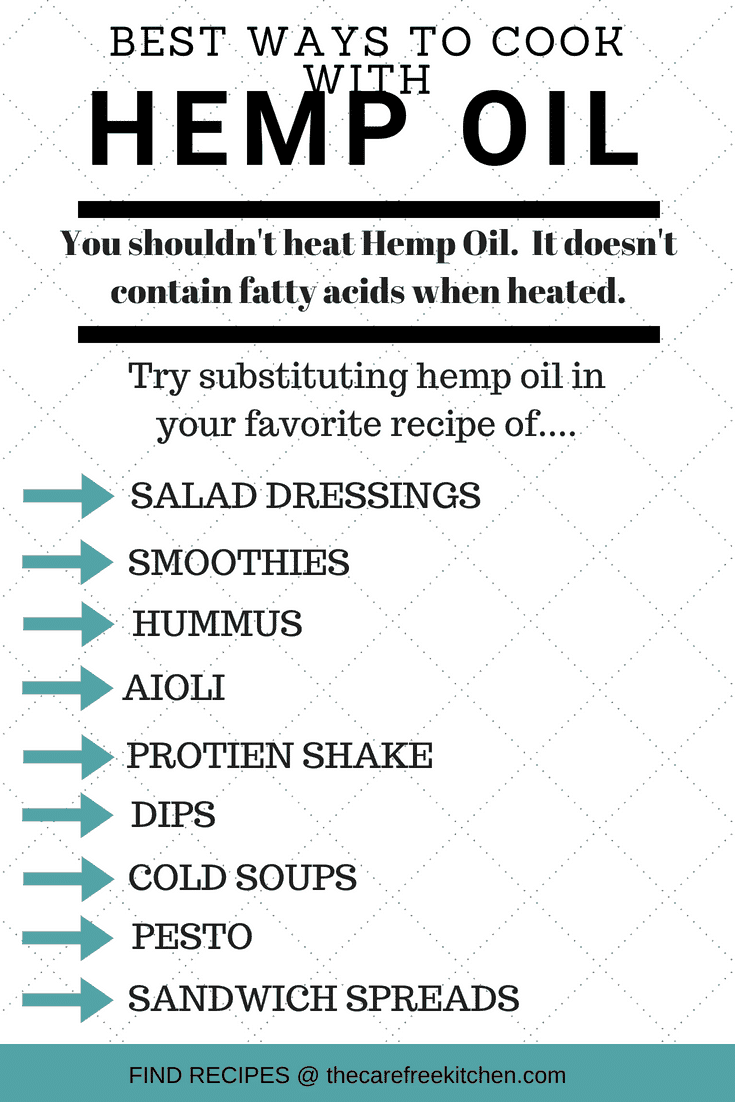 best ways to cook with hemp oil