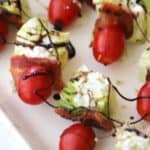 easy wedge salad kabob with blue cheese dressing recipe