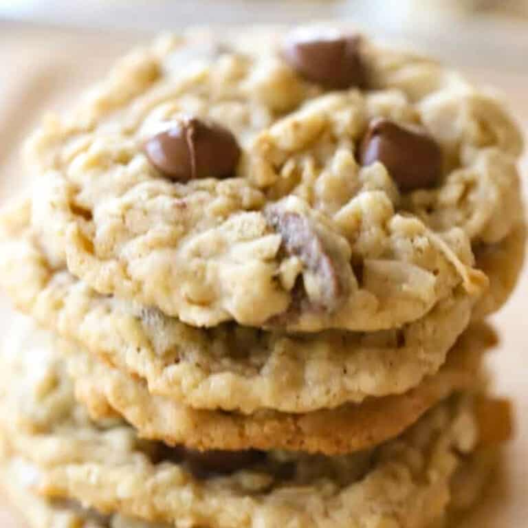 coconut chocolate chip oatmeal coconut cookie, the best, no fail cookie recipe