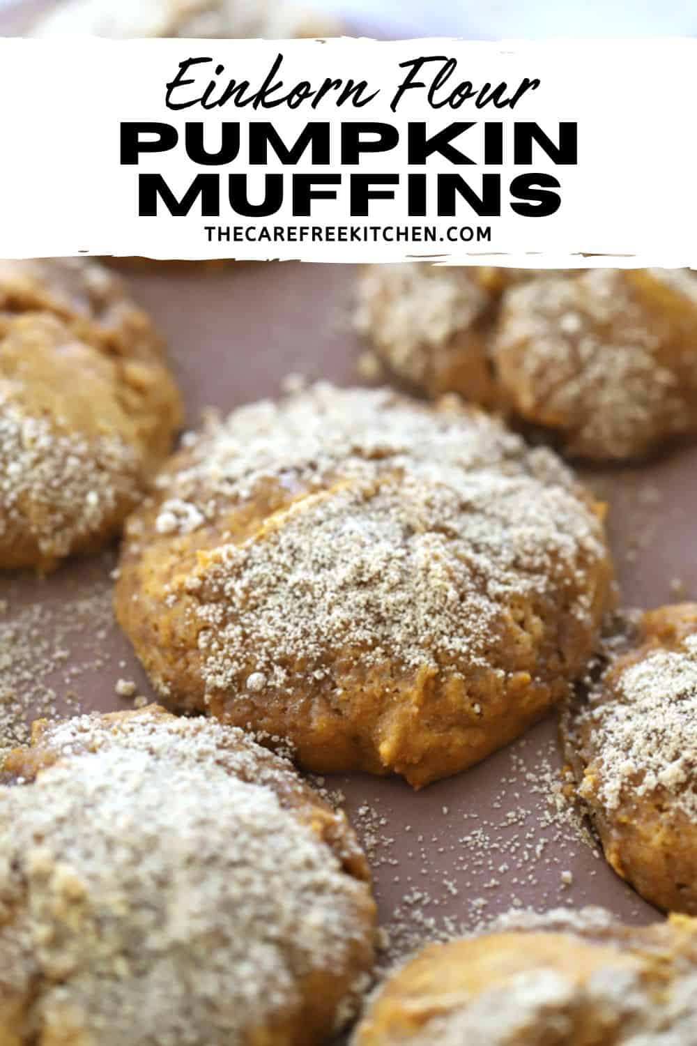 Einkorn Pumpkin Muffins - The Carefree Kitchen