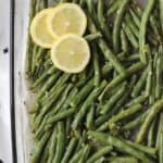 Oven roasted green beans, baked green beans recipe