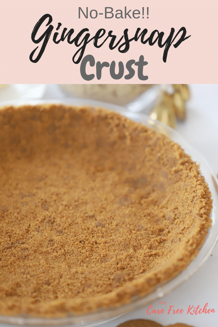 pinterest pin for gingersnap pie crust