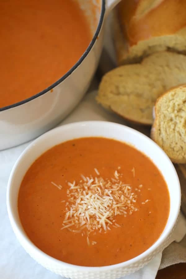 Homemade Creamy Tomato Soup Recipe The Carefree Kitchen