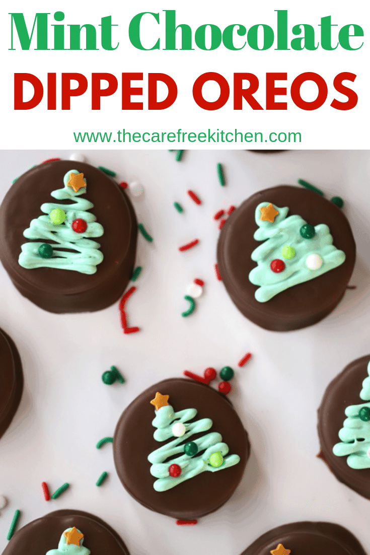 Mint Chocolate Covered Oreos - The Carefree Kitchen