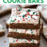These gingerbread cookie bars are incredible!  All the flavors of gingerbread you love, in cookie bar form! These cookie bars are soft, chewy and the perfect holiday cookie. 
