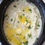 Crockpot mashed potatoes in a crockpot