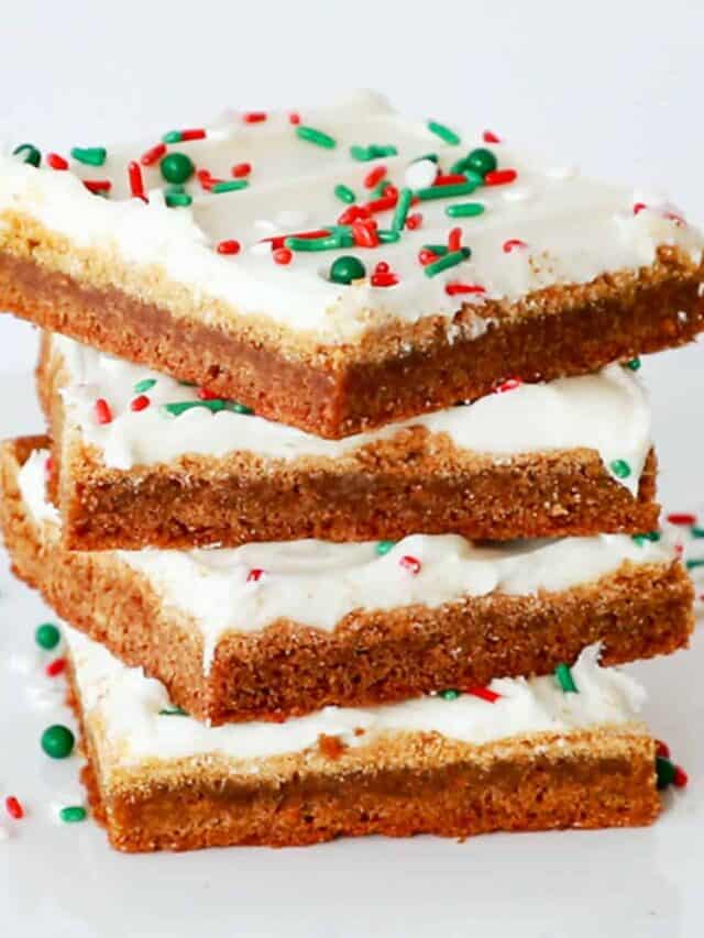 Gingerbread Cookie Bars Story