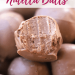 how to make nutella balls, christmas candy, homemade candy recipe.