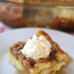 French Toast Bake or baked french toast casserole, fresh out of the oven.