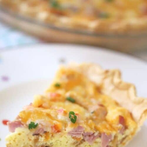 Ham And Cheese Quiche Recipe The Carefree Kitchen