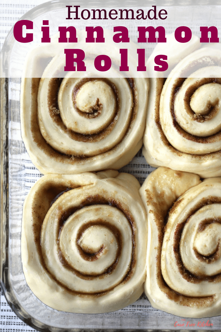 pinterest pin for homemade cinnamon rolls