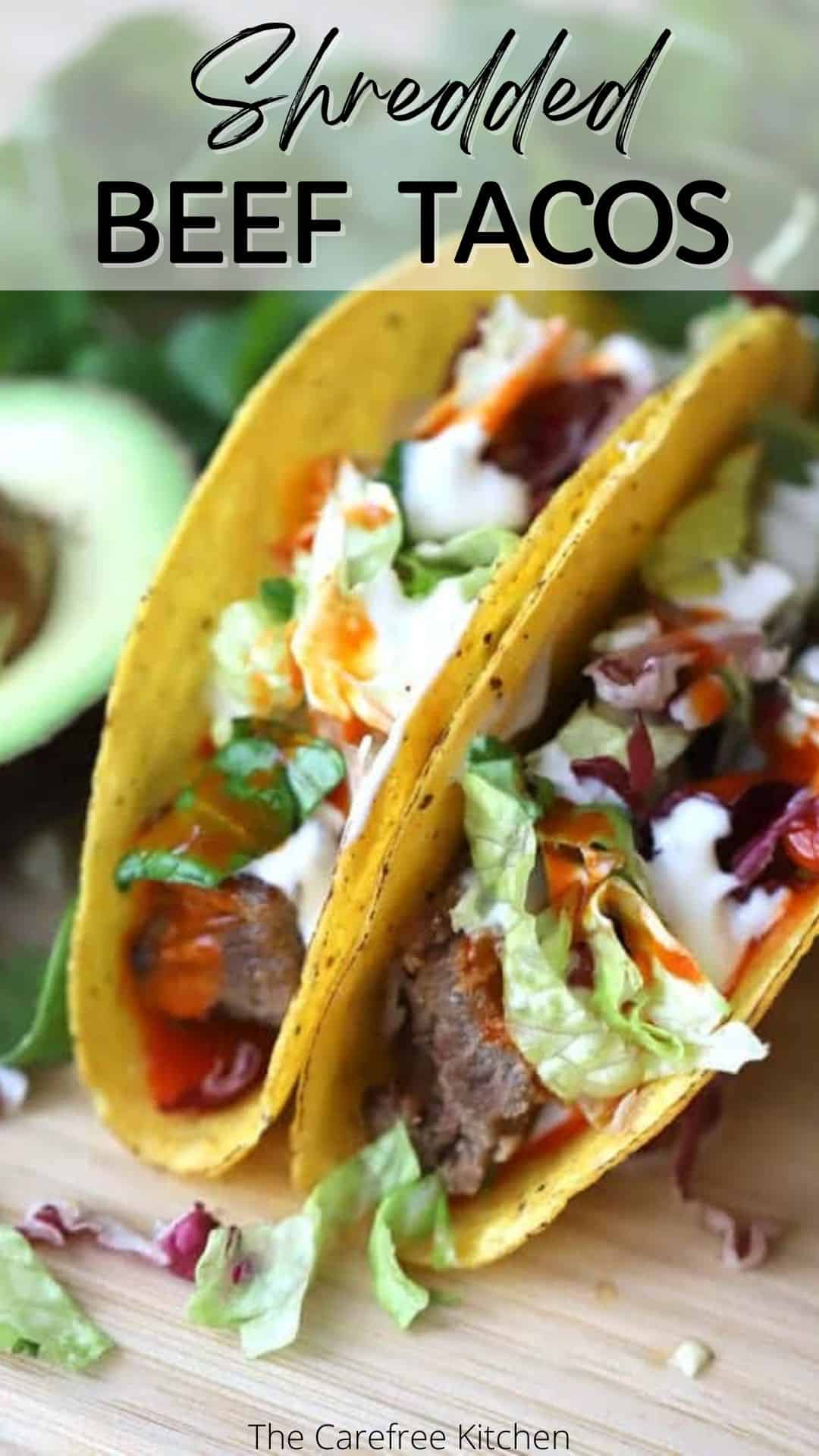 Shredded Beef Tacos {Crock Pot} - The Carefree Kitchen