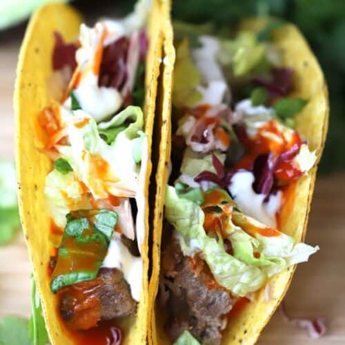 Crock Pot Shredded Beef Tacos - The Carefree Kitchen