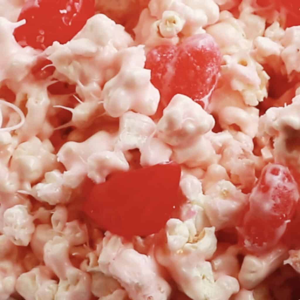 cinnamon bear popcorn, white chocolate and marshmallow popcorn recipes