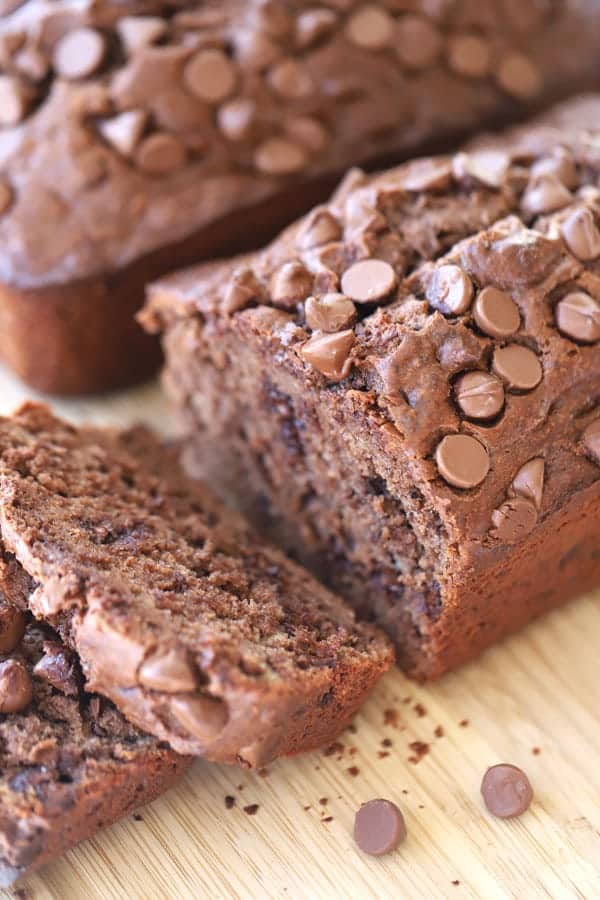 Double Chocolate Banana Bread Recipe Video The Carefree Kitchen