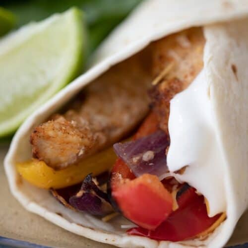 chicken fajita tacos