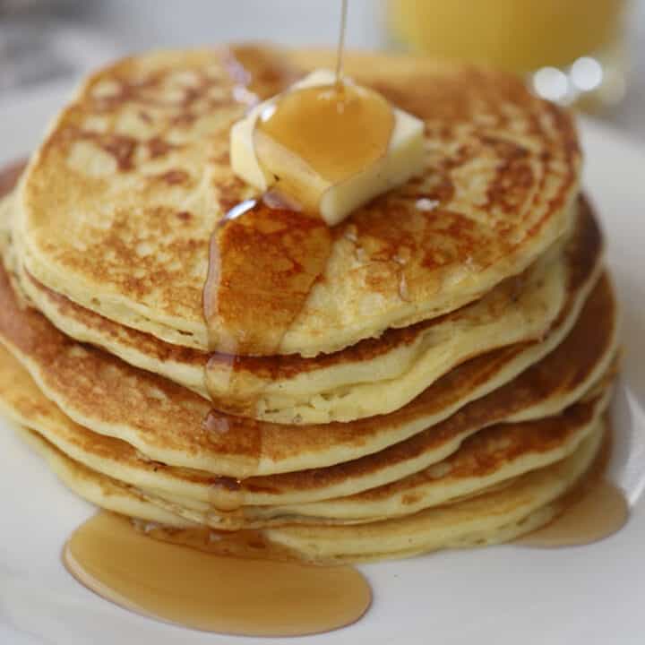 Einkorn Buttermilk Pancakes - The Carefree Kitchen