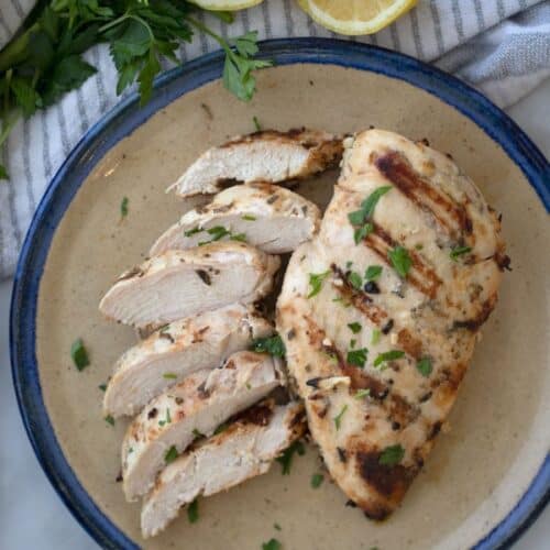 healthy garlic rosemary chicken