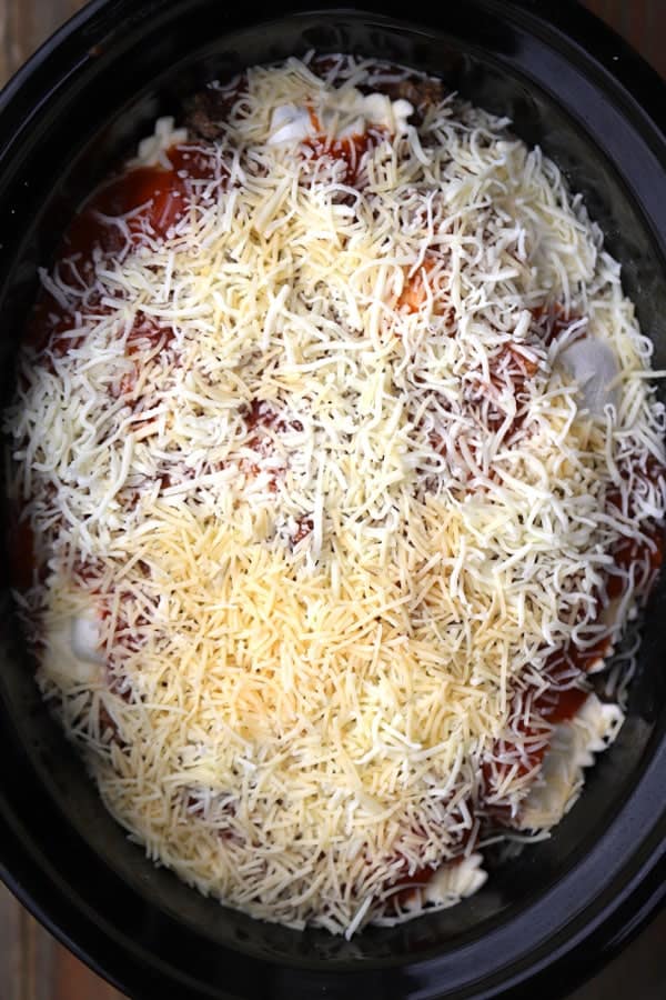 Easy Crockpot Lasagna with Ravioli {Video} - The Carefree Kitchen