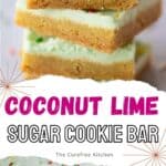 lime sugar cookie bars recipe