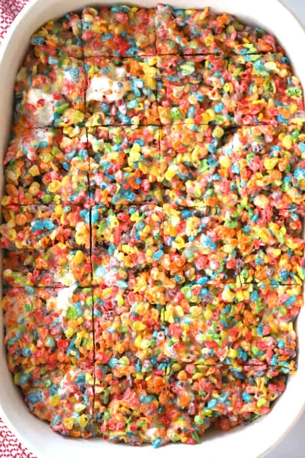 Rice Krispie With Fruity Pebbles Treat Recipe