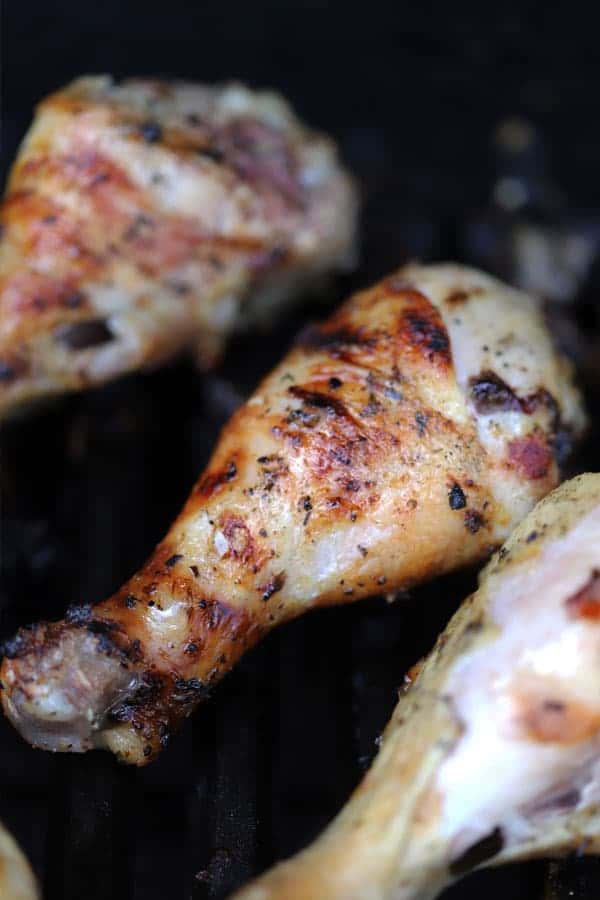 Mediterranean grilled chicken on a gas grill, grilled chicken drumsticks marinade recipe, chicken legs on grill recipe, grilling chicken legs. 