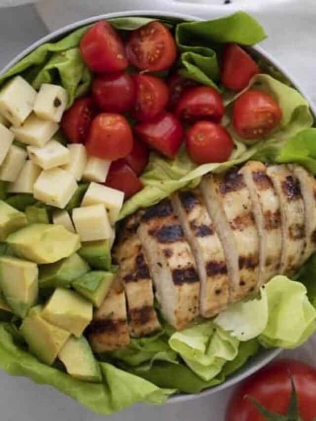 Easy Grilled Chicken Breast Salad With Pesto Ranch Dressing Story