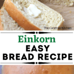 This Einkorn White Bread Recipe is fluffy, tender, and the perfect bread recipe for making sandwiches, toast, and french toast too.