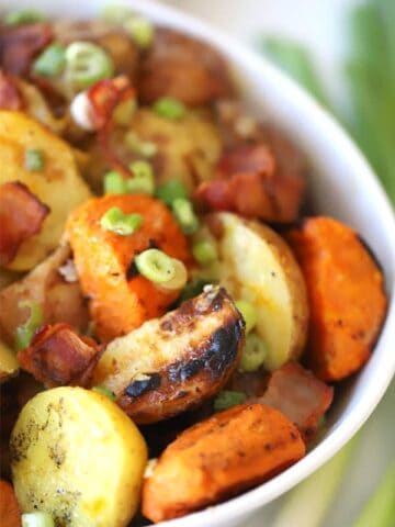 grilled potato salad with bacon