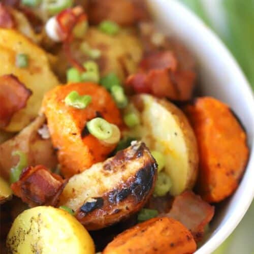 grilled potato salad with bacon