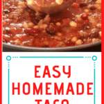 pinterest pin for taco soup