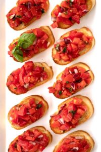 Fresh Tomato Bruschetta Recipe - The Carefree Kitchen