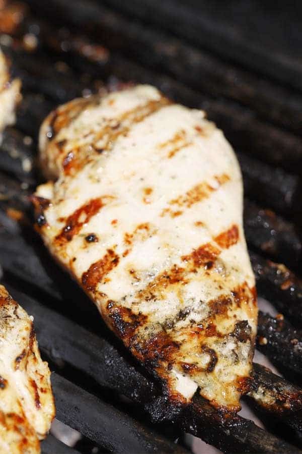 grilled chicken on a BBQ